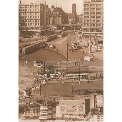 Alexanderplatz Berlin in 1930s 2x German Transport Bus Postcard s