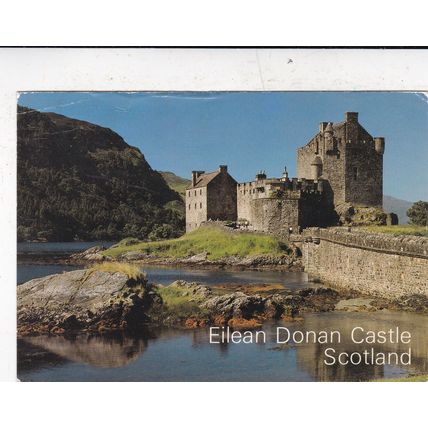 Eilean Donan Castle Ross-shire Postcard posted 1988 creased