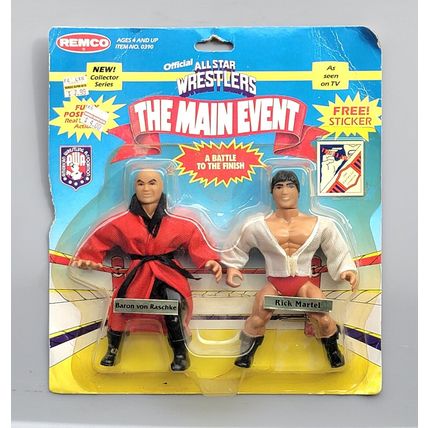 awa wwf ljn wrestling superstars baron von raschke vs rick martel figures