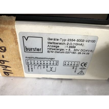 NEW BURSTER 2354-5002-V2100 DIGITAL PANEL METER,TC