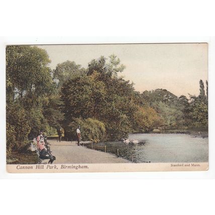 Cannon Hill Park Birmingham Postcard 1906 Stanford & Mann