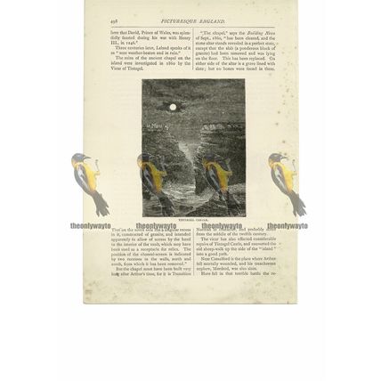 Tintagel Castle, Cornwall, Book Illustration (Print), 1891