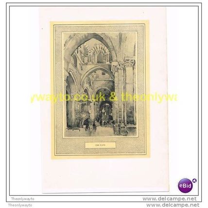 NAVE, CATHEDRAL LE PUY, FRANCE, c1909, Book Illustration