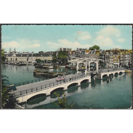 Magere Brug over de Amstel, Amsterdam, 1959 - Van Gelderen & Zoon Briefkaart