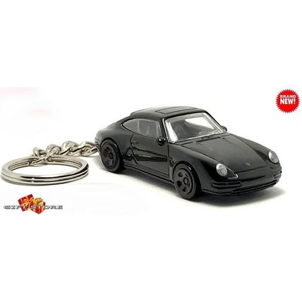 RARE KEYCHAIN BLACK PORSCHE 911 S/RS CARRERA GREAT GIFT For DESK DISPLAY