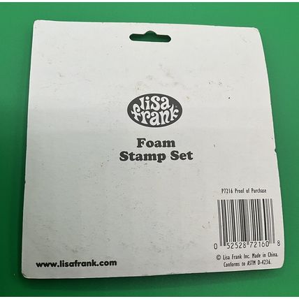 A Super Rare Vintage Lisa Frank New Sealed Foam Ink Stamp Set So Cute!