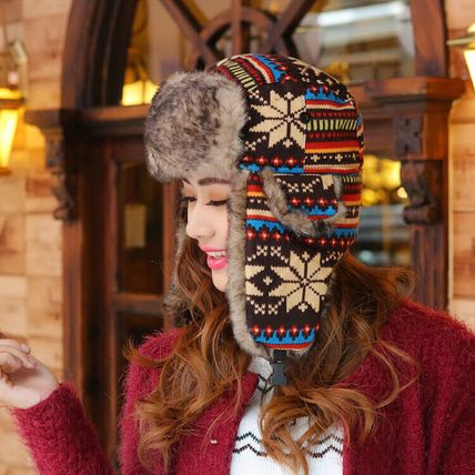 Men Women Hat Kids Trapper Cap Ski Ushanka Russian Cossack Faux Fur Winter Warm
