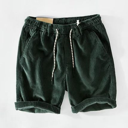 Spring/Summer Men's Casual Loose Cotton Corduroy Casual Shorts Five Pants