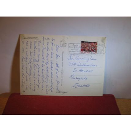 multiview, SILKEBORG, DENMARK. used postcard 1992 postmark =