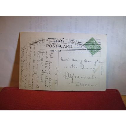 INNOCENTS ABROAD, CHILDREN. antique used postcard by Aristophot 1913 pm =
