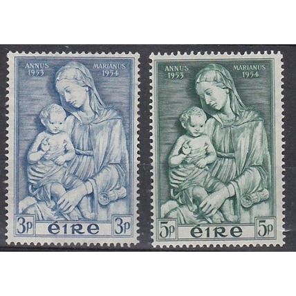 Ireland 1954 Madonna and Child. set of 2 SG 158/9 U/Mint