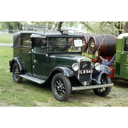 JC0111 - Vintage Black Taxi Cab, Reg.CLW 540 - photograph 6x4