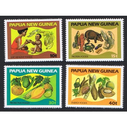 Papua NG Food and Nutrition 4v 1982 MNH SG#434-437 MI#435-438 Sc#562-565