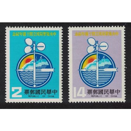 Taiwan Meteorology Central Weather Bureau 2v 1981 MNH SG#1367-1368