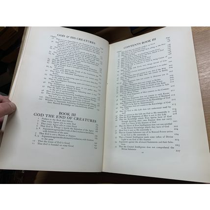 1905 "OF GOD AND HIS CREATURES" ST THOMAS AQUINOS 2.5kg HEAVY ANTIQUE BOOK (P12)