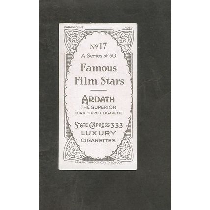 Ardath Famous Film Stars 1934 #17 George Bancroft