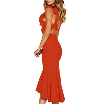 Printed Cap Sleeve Tie Waist Dress