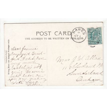 Manningham Park Lake Bradford Postcard 1904 West Yorkshire