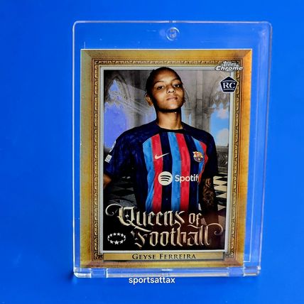 2022-23 Topps Chrome Womens UWCL Geyse Ferreira RC Queens of Football #Q-18