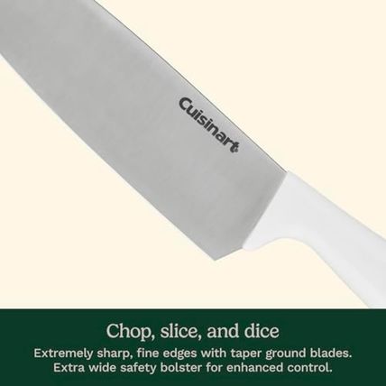 Cuisinart Block Knife Set, 12Pc Cutlery Knife Set with Steel Blades for Precise