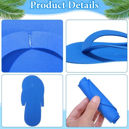 Janmercy 90 Pairs Pedicure Slippers Disposable Flip Flops Foam Sandals Bulk Spa