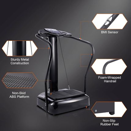 2000W Whole Body Vibration Platform Exercise Machine with MP3 Player (180 Speed