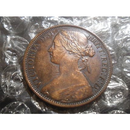 1866 Victoria penny.