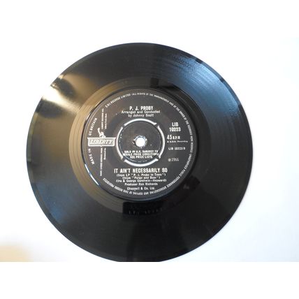 7" 1966. PJ PROBY.YOU'VE COME BACK.LIB 10223. IT AINT NECESS. EXCELLENT