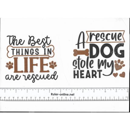 Misc. Animal Rescue Stickers 9 Stickers/Decals 4-7 inches (10-18 cm) in size
