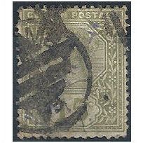 Ceylon 1886 SG197 15c Olive-Green Good Used