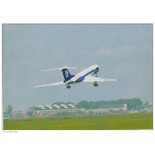Lot Polskie Linie Lotnicze Tupolev TU134 Aircraft Postcard (A13669)
