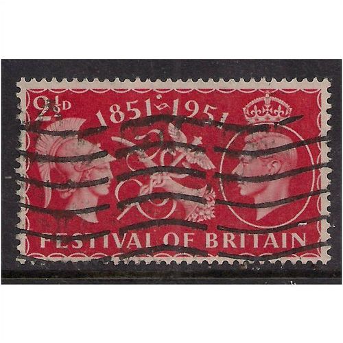GB 1951 KGV1 2 1/2d Scarlet Festival Britain SG 513.(G831 )