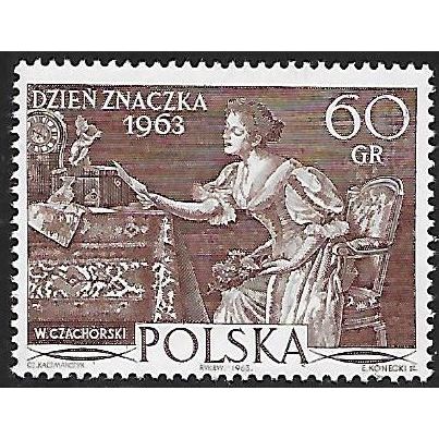 Mi 1433 (**): Stamp Day: 'A Lover's Letter' (after Czachórski).