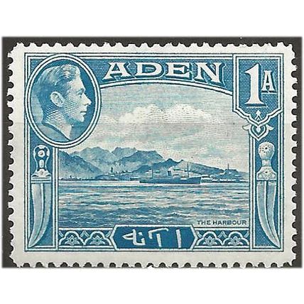Aden 1939 SG18 1a Pale Blue Mounted Mint .. .