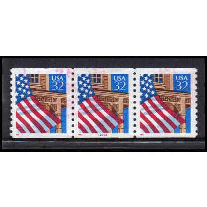 Used 2913 32c U.S. Flag Over Porch Very Fine PNC 33333/3 PA3491