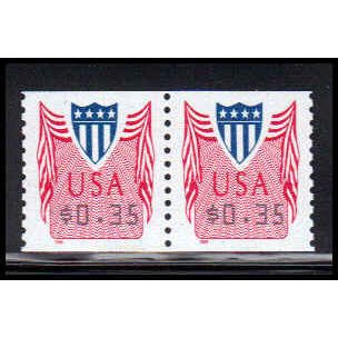 CVP33 35c Shield Very Fine MNH Pair PA5051
