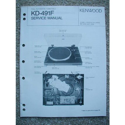 Kenwood KD-491F Original service manual
