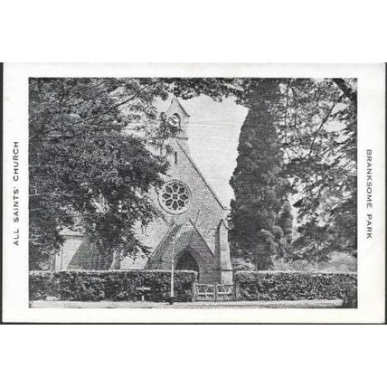 Branksome Park, Poole, Dorset - All Saints' Church - postcard c.1970s