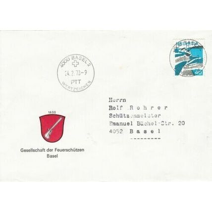 Switzerland 1978 PTT Cover Basel special cancel typed VGC