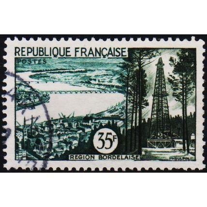 France. 1955 35f S.G.1268a Used