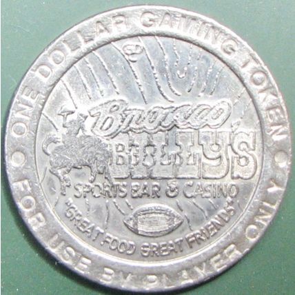Bronco Billy's. $1 Casino Token. Black Hawk, CO. T07.
