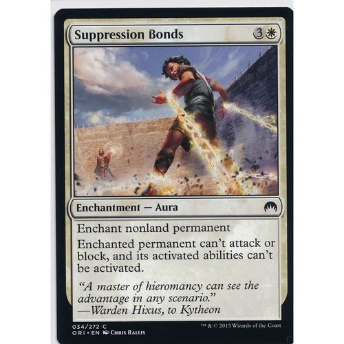 Magic the Gathering MTG Origins 34/272 Suppression Bonds
