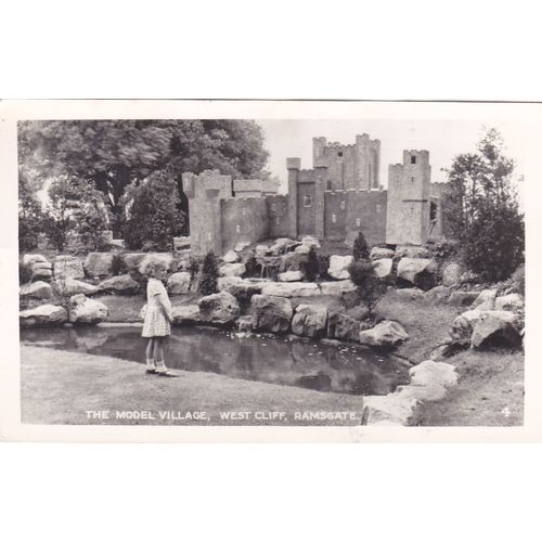 The Model Village West Cliff including a Girl Ramsgate Kent Postcard (KEN72940)
