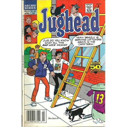 Jughead Comic #23 Apr. April 1991 Archie Comics Series Jughead in "Food Fight"