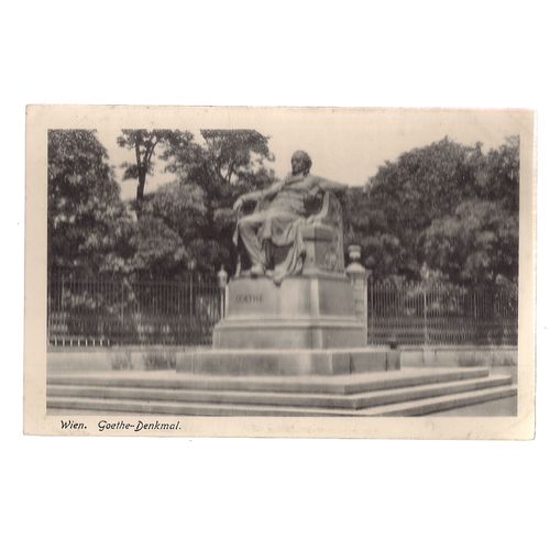 GOETHE-DENKMAL, WIEN, AUSTRIA unused vintage postcard.. Vienna =