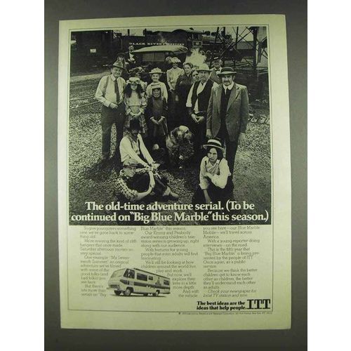 1978 ITT Big Blue Marble TV Show Ad - Old-Time Serial