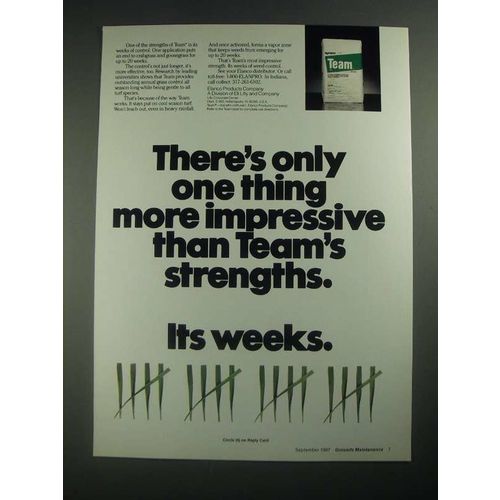 1987 Elanco Team Ad - One Thing More Impressive