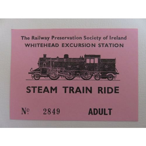 Railway Preservation Society Ireland Whitehead Excursion Station Adult Ticket