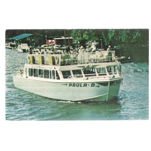 "PAULA D", excursion Ship, OTTAWA, ONTARIO, CANADA unused vintage postcard. =