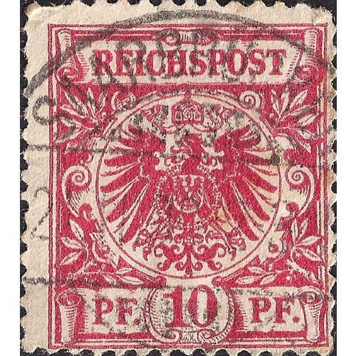 GERMANY, EMPIRE, Eagle and Crown, red 1889, 10 Pfennig, #2